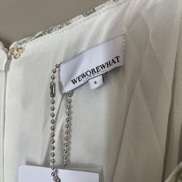 We Wore What Dress Size Large Bodycon Mini Sexy Vacation 90s Y2K NEW - Picture 4 of 7